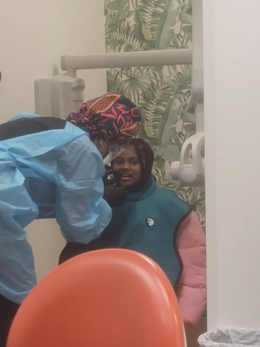 Safari-themed interior at Dental Safari